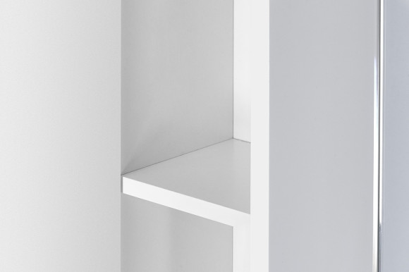 Зеркало со шкафом Aquaton Онда 58 1A009802ON01L с подсветкой Белое