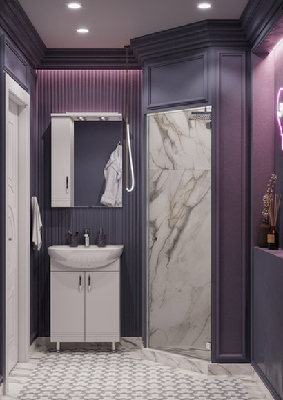 Зеркало со шкафом Aquaton Онда 58 1A009802ON01L с подсветкой Белое