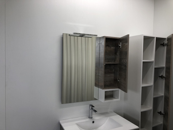 Зеркальный шкаф Comforty Турин 75 00004144198 Дуб бежевый Зеркальный шкаф Comforty Турин 75 00004144198 Дуб бежевый