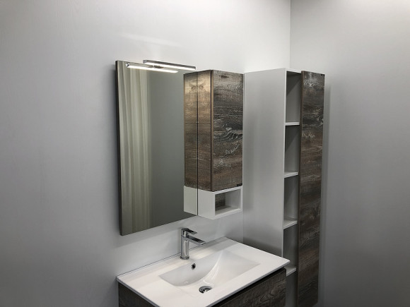 Зеркальный шкаф Comforty Турин 75 00004144198 Дуб бежевый Зеркальный шкаф Comforty Турин 75 00004144198 Дуб бежевый