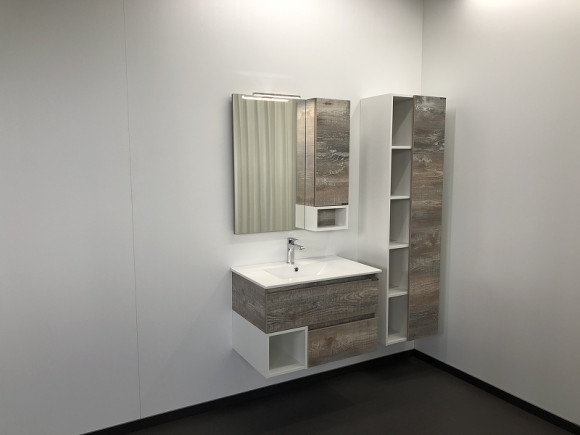 Зеркальный шкаф Comforty Турин 75 00004144198 Дуб бежевый Зеркальный шкаф Comforty Турин 75 00004144198 Дуб бежевый