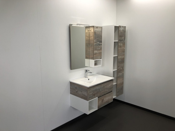 Зеркальный шкаф Comforty Турин 75 00004144198 Дуб бежевый Зеркальный шкаф Comforty Турин 75 00004144198 Дуб бежевый