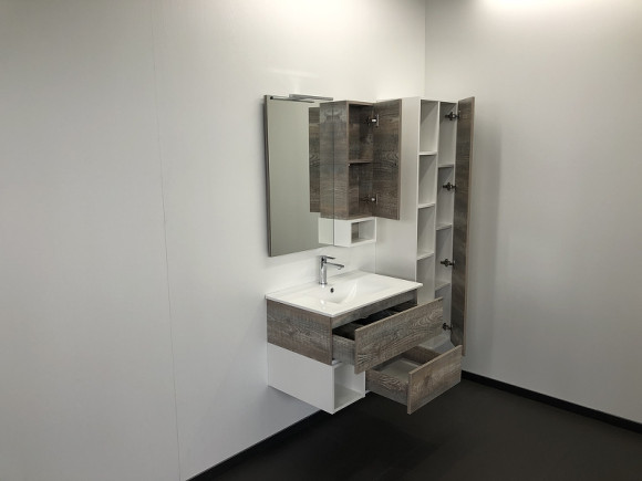 Зеркальный шкаф Comforty Турин 75 00004144198 Дуб бежевый Зеркальный шкаф Comforty Турин 75 00004144198 Дуб бежевый