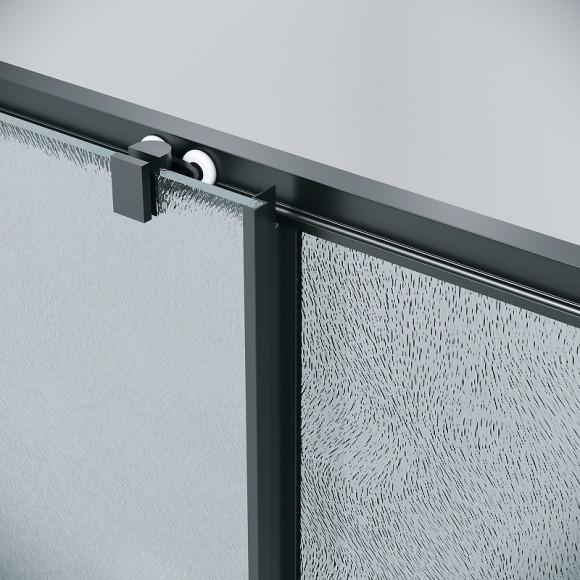 Душевой уголок Grossman Cosmo 100х90 120.K33.02.1090.21.02 профиль Черный матовый стекло шиншилла Душевой уголок Grossman Cosmo 100х90 120.K33.02.1090.21.02 профиль Черный матовый стекло шиншилла