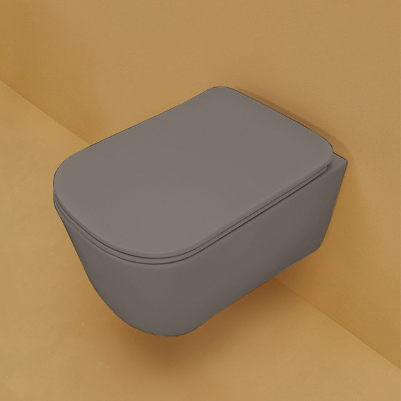 Унитаз Kerasan Tribeca 511489 подвесной Ferro matt без сиденья Унитаз Kerasan Tribeca 511489 подвесной Ferro matt без сиденья