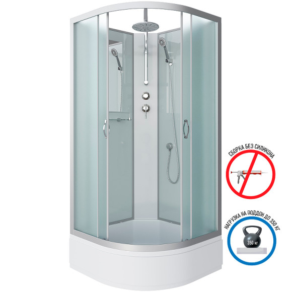 Душевая кабина Niagara Classic 100x100 NG-3302-14BKT без гидромассажа Душевая кабина Niagara Classic 100x100 NG-3302-14BKT без гидромассажа