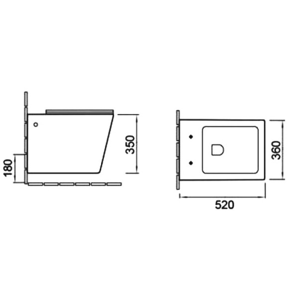 Унитаз SantiLine SL-5007MRB подвесной Белый мрамор с сиденьем Микролифт Унитаз SantiLine SL-5007MRB подвесной Белый мрамор с сиденьем Микролифт