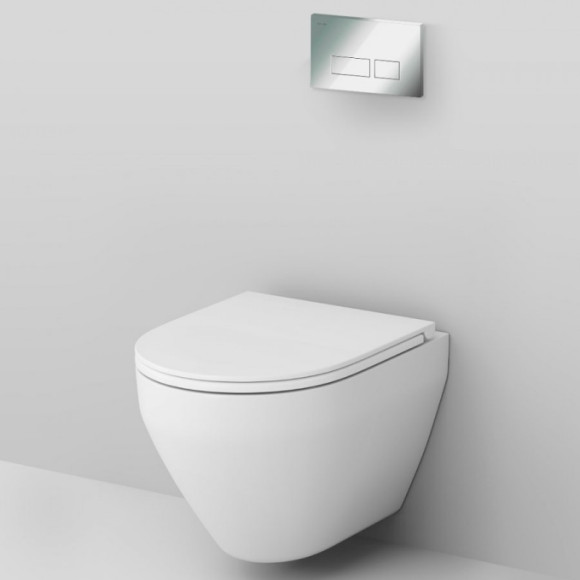 Комплект унитаза с инсталляцией AM.PM Spirit V2.0 FlashClean IS47051.701700 с сиденьем Микролифт и клавишей смыва Хром Комплект унитаза с инсталляцией AM.PM Spirit V2.0 FlashClean IS47051.701700 с сиденьем Микролифт и клавишей смыва Хром