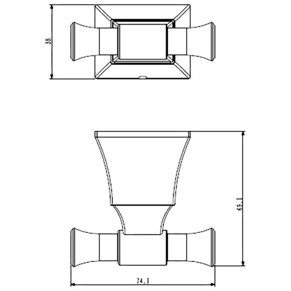 Двойной крючок Art&Max Vita AM-G-7838 Хром