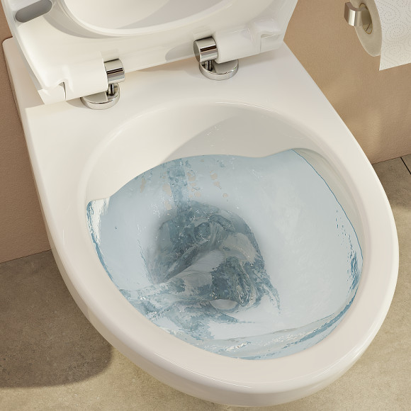 Унитаз Vitra S10 SpinFlush 7855B003-0075 подвесной без сиденья Унитаз Vitra S10 SpinFlush 7855B003-0075 подвесной без сиденья