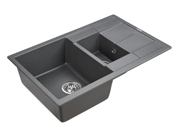 Кухонная мойка Paulmark Flugen 60/1,5 PM237850-DG Графит Кухонная мойка Paulmark Flugen 60/1,5 PM237850-DG Графит