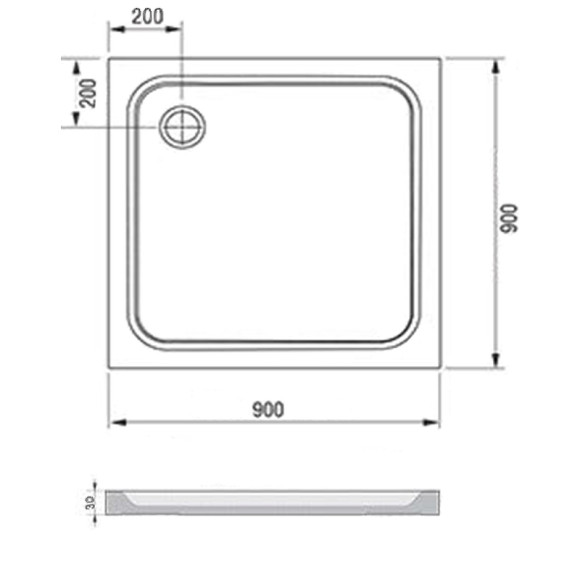 Душевой поддон из искусственного камня Ravak Perseus Pro Chrome 90х90 XA047701010 Белый Душевой поддон из искусственного камня Ravak Perseus Pro Chrome 90х90 XA047701010 Белый