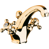 Смеситель для раковины Kludi Adlon 510104520 Золото 23 карат Смеситель для раковины Kludi Adlon 510104520 Золото 23 карат