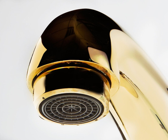 Смеситель для раковины Kludi Adlon 510104520 Золото 23 карат Смеситель для раковины Kludi Adlon 510104520 Золото 23 карат