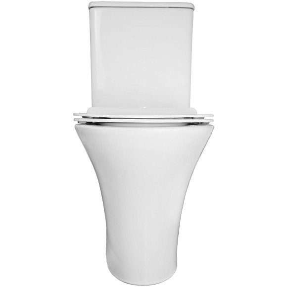 Унитаз компакт Azario Fretta Round AZ-1217+AZ-1216 с бачком и сиденьем Микролифт