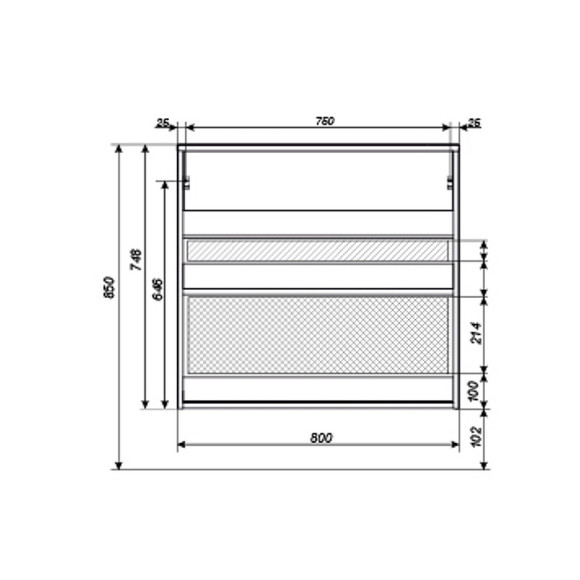 Тумба с раковиной 1MarKa Stretto 80П У92325 подвесная Белый глянец