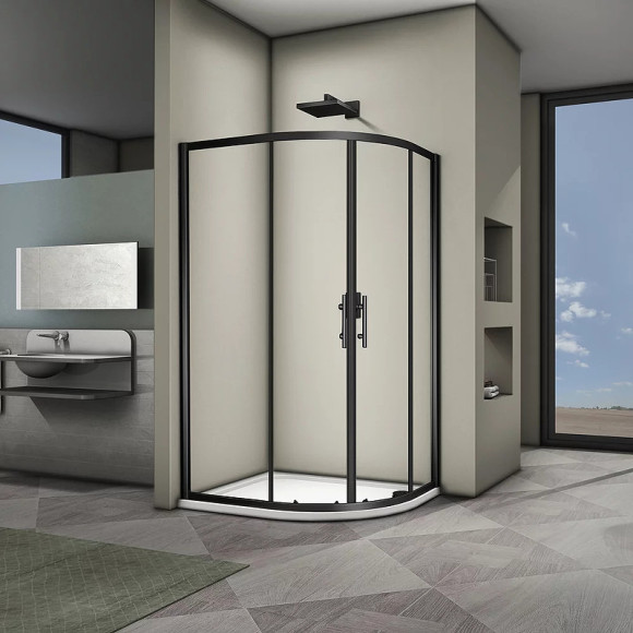 Душевой уголок Veconi Rovigo RV-08B 120х90 RV08B-12090-01-C3 профиль Черный матовый стекло прозрачное Душевой уголок Veconi Rovigo RV-08B 120х90 RV08B-12090-01-C3 профиль Черный матовый стекло прозрачное