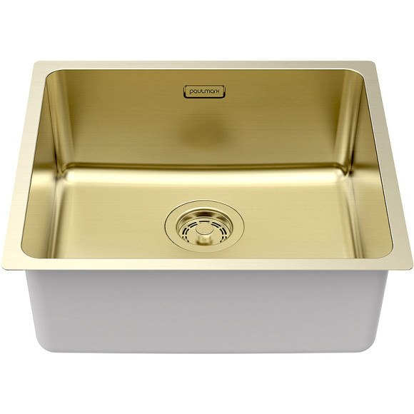 Кухонная мойка Paulmark Yuni 49 Uni YU49-LG Светлое золото Кухонная мойка Paulmark Yuni 49 Uni YU49-LG Светлое золото