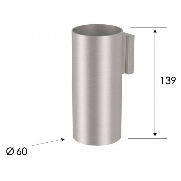 Стакан для зубных щеток Remer X-Style Inox SSXI15 Нержавеющая сталь Стакан для зубных щеток Remer X-Style Inox SSXI15 Нержавеющая сталь