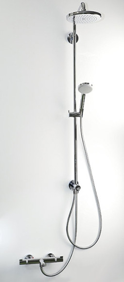 Душевая система Hansgrohe Croma 220 Showerpipe 27223000 Хром Душевая система Hansgrohe Croma 220 Showerpipe 27223000 Хром