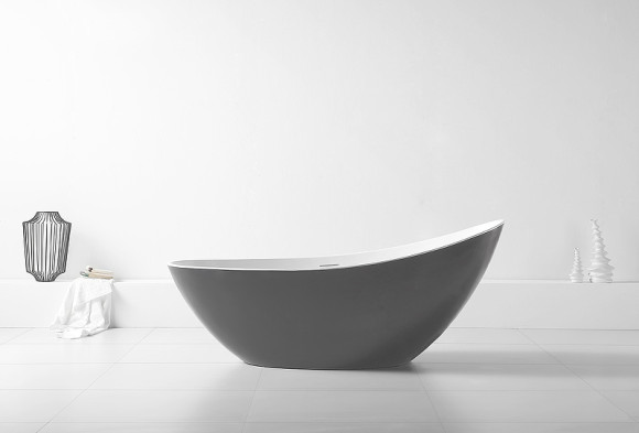 Акриловая ванна Abber AB9233G 184х79 без гидромассажа