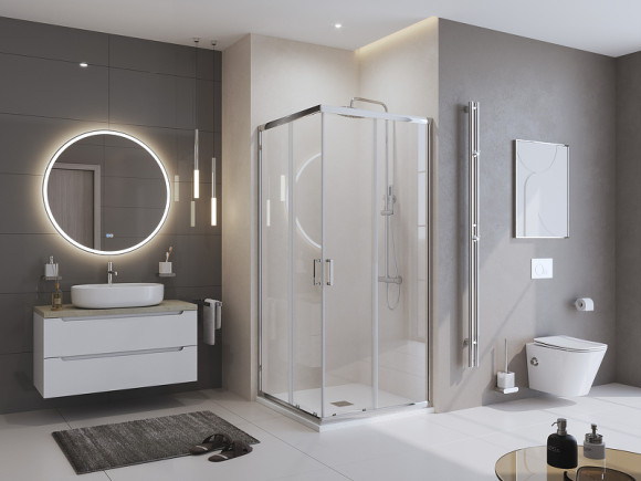 Душевой поддон из искусственного камня BelBagno Uno 80x80 TRAY-MR-UNO-A-80-35-W Белый