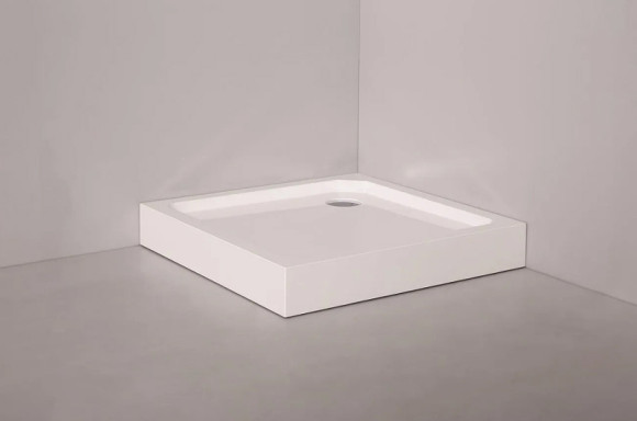 Душевой поддон из стеклокомпозита Cezares Tray SMC 90x90 TRAY-SMC-A-90-550-150-W Белый