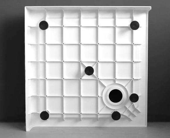 Душевой поддон из стеклокомпозита Cezares Tray SMC 90x90 TRAY-SMC-A-90-550-150-W Белый