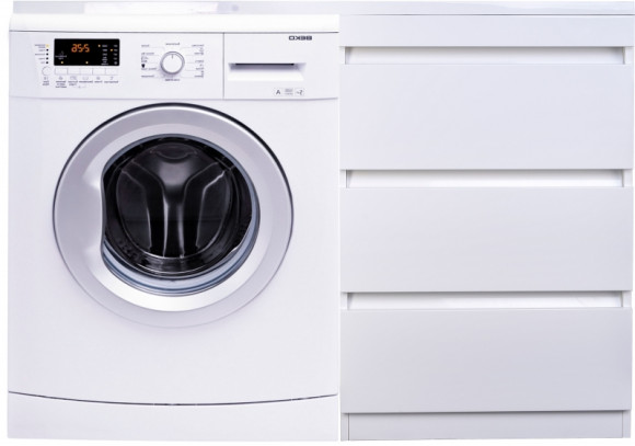 Тумба под раковину Style Line Даллас 120 Люкс Plus СС-00002272 3 ящика Белая Тумба под раковину Style Line Даллас 120 Люкс Plus СС-00002272 3 ящика Белая