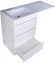 Тумба под раковину Style Line Даллас 120 Люкс Plus СС-00002272 3 ящика Белая Тумба под раковину Style Line Даллас 120 Люкс Plus СС-00002272 3 ящика Белая