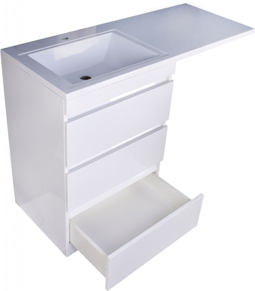 Тумба под раковину Style Line Даллас 120 Люкс Plus СС-00002272 3 ящика Белая Тумба под раковину Style Line Даллас 120 Люкс Plus СС-00002272 3 ящика Белая
