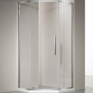 Душевой уголок Veconi Rovigo RV-35 90х90 RV35-90-01-C7 профиль Хром стекло прозрачное