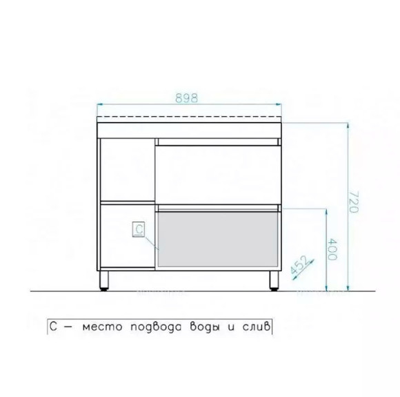 Тумба под раковину Style Line Берлин 90 R ЛС-00002288 Соната Тумба под раковину Style Line Берлин 90 R ЛС-00002288 Соната