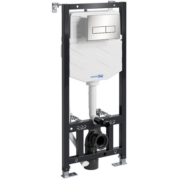 Инсталляция WasserKRAFT Aller 10TLT.010.ME.BN03 для унитаза с клавишей смыва Никель
