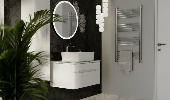 Зеркало Jorno Shine 65 Shi.02.65/W с подсветкой с сенсорным выключателем