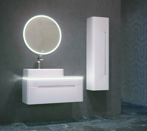 Зеркало Jorno Shine 65 Shi.02.65/W с подсветкой с сенсорным выключателем