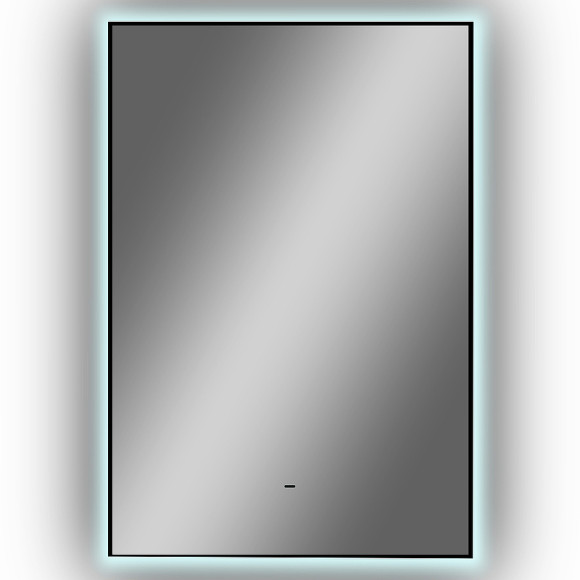 Зеркало Континент Amer 600х1000 ЗЛП1526 с подсветкой Черное с бесконтактным выключателем Зеркало Континент Amer 600х1000 ЗЛП1526 с подсветкой Черное с бесконтактным выключателем