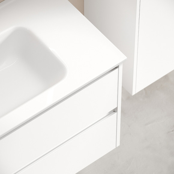 Тумба под раковину Sancos Libra 90 LB90W подвесная Белый глянец