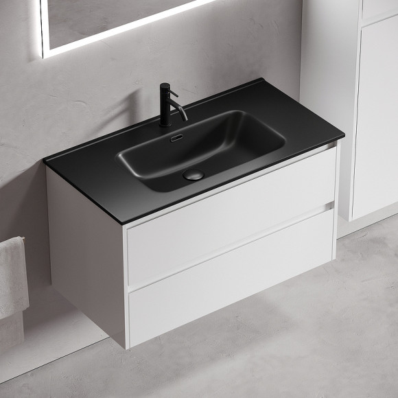 Тумба под раковину Sancos Libra 90 LB90W подвесная Белый глянец