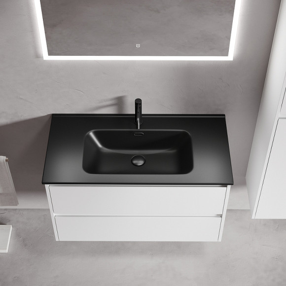 Тумба под раковину Sancos Libra 90 LB90W подвесная Белый глянец