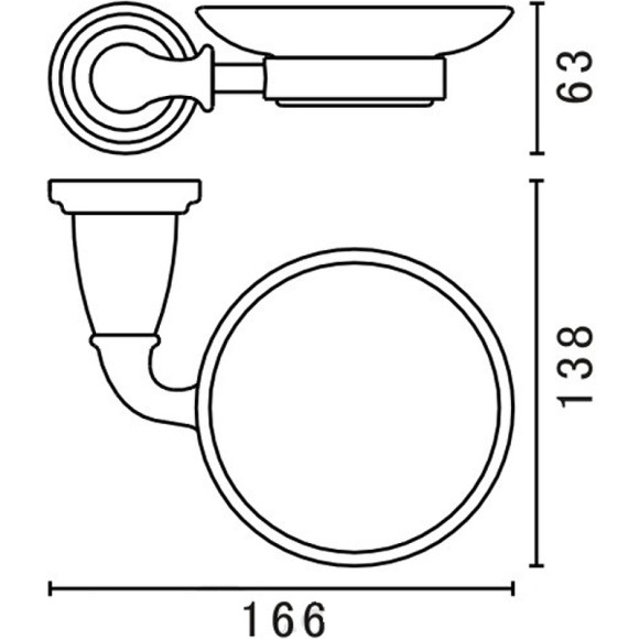 Мыльница Art&Max Bianchi AM-E-2603-Br Бронза Мыльница Art&Max Bianchi AM-E-2603-Br Бронза