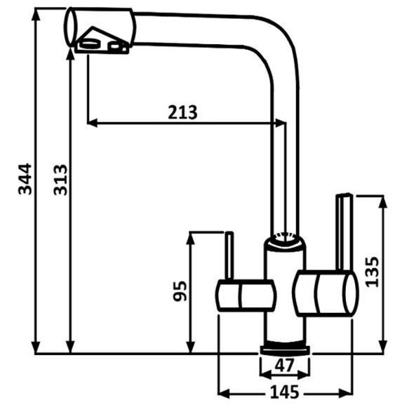 Смеситель для кухни ALMAes Izer AS-875-06 Хром Смеситель для кухни ALMAes Izer AS-875-06 Хром