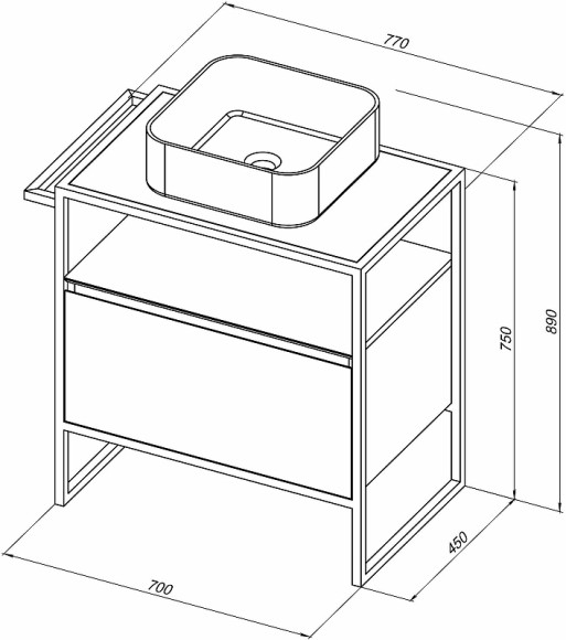 Тумба под раковину Allen Brau Priority 70 1.31001.WM Белая матовая Тумба под раковину Allen Brau Priority 70 1.31001.WM Белая матовая