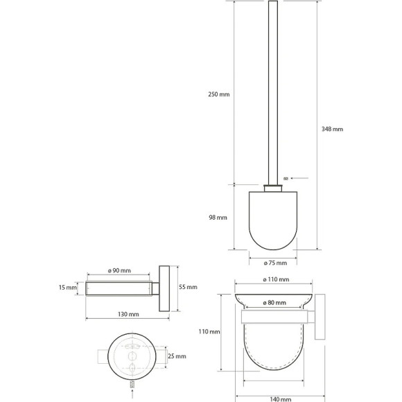 Ершик для унитаза Bemeta Neo 104113019 Нержавеющая сталь Ершик для унитаза Bemeta Neo 104113019 Нержавеющая сталь
