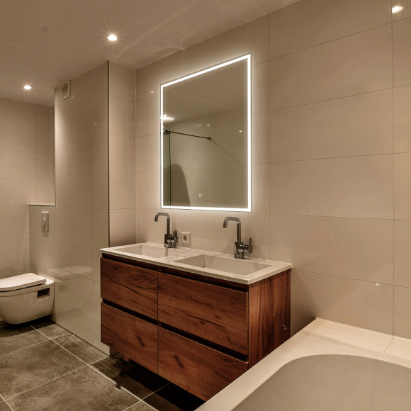 Зеркало Abber See 60 AG6108S-0.6 с подсветкой Серебро с сенсорным выключателем и диммером