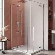 Душевой уголок Cezares Liner 120x90 L LINER-AH-2-120/90-C-Cr-L профиль Хром стекло прозрачное