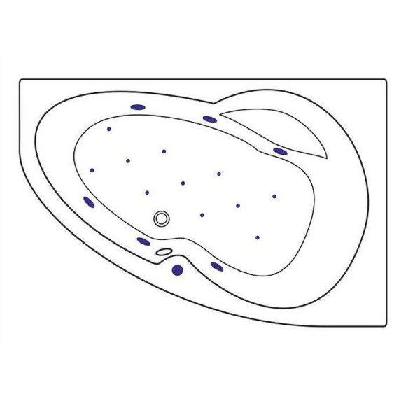 Акриловая ванна Excellent Newa 160x95 R WAEX.NEP16.RELAX.GL с гидромассажем Акриловая ванна Excellent Newa 160x95 R WAEX.NEP16.RELAX.GL с гидромассажем