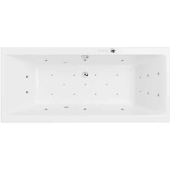 Акриловая ванна Excellent Pryzmat Slim 180x80 WAEX.PRY18S.ULTRA.CR с гидромассажем