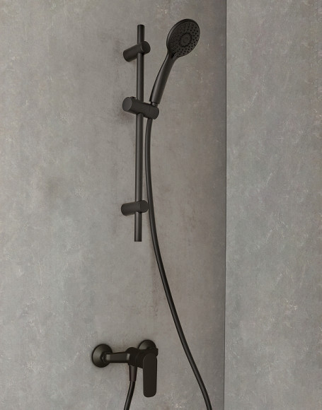 Душевой гарнитур Jacob Delafon Oscar E29848-BL Черный матовый