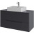 Тумба с раковиной Orange Line 100 Li-100TugMDF+B04-500W подвесная Графит матовый